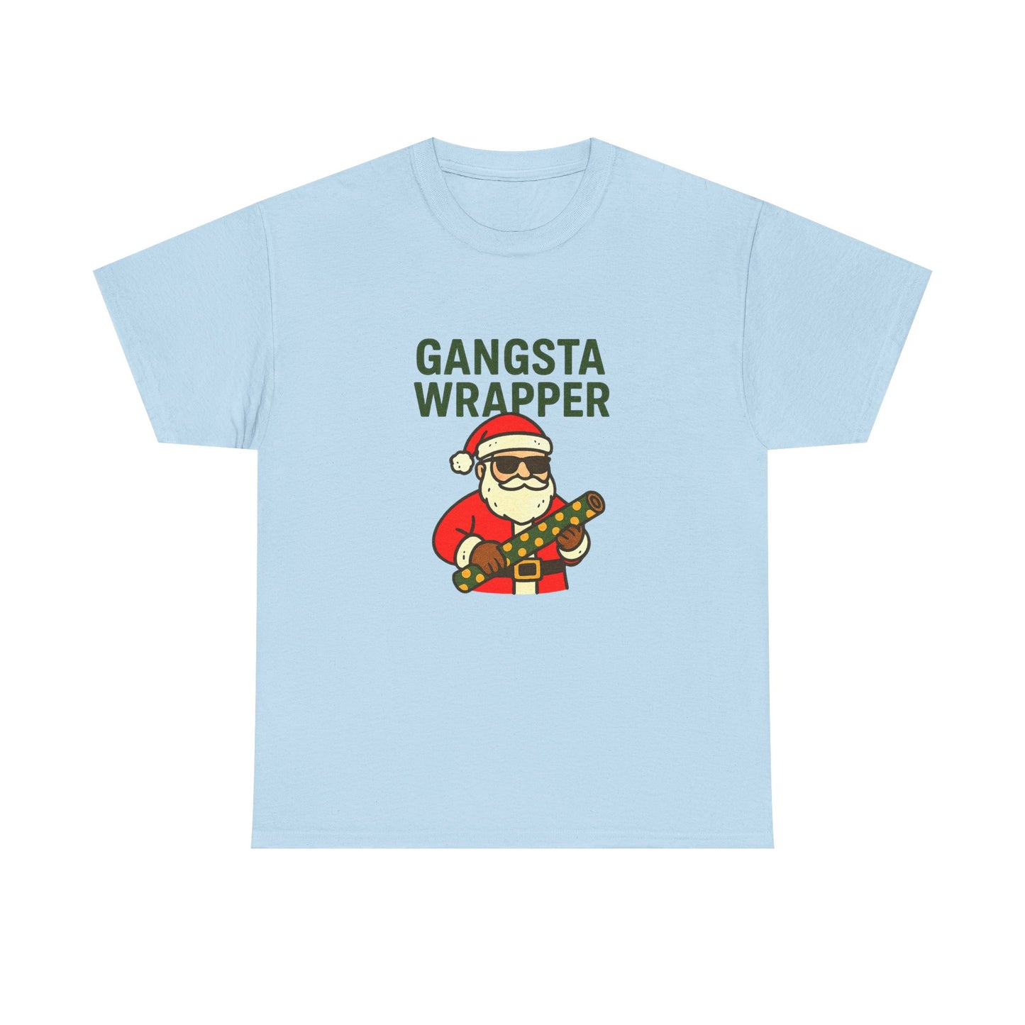 Gangsta Wrapper Unisex Cotton Tee - Fun Holiday T-Shirt for Christmas Celebrations
