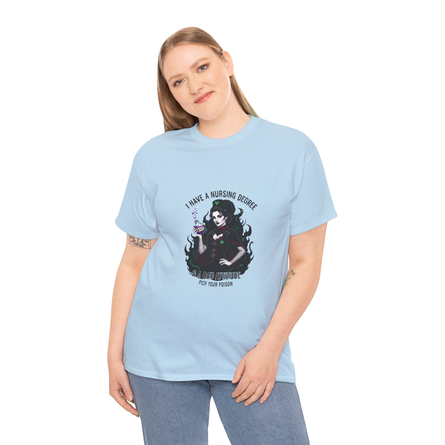 Nursing Humor Tee, Funny Nursing Shirt, Gift for Nurses, Healthcare Apparel, Unisex Cotton T-Shirt