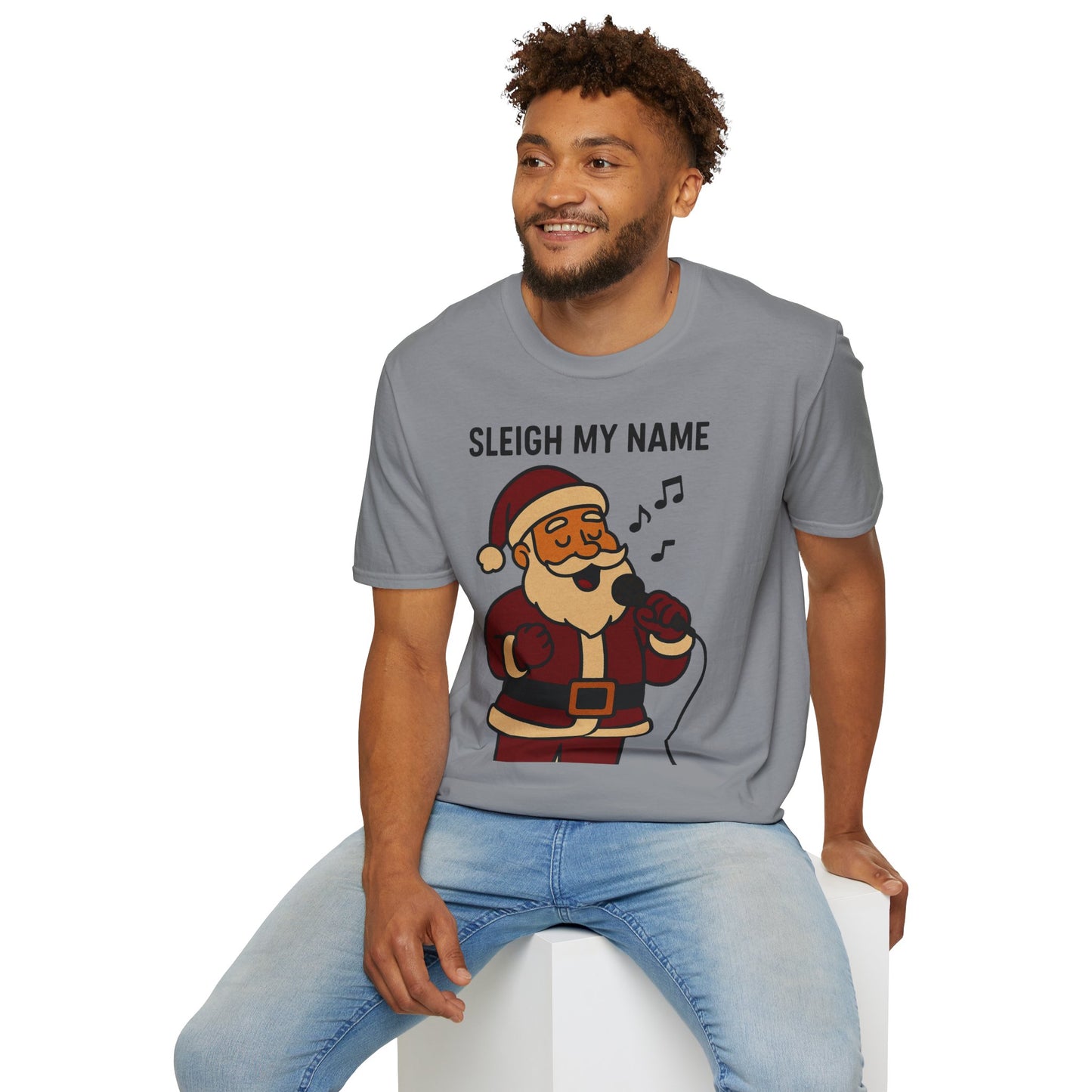 Santa Sleigh My Name Unisex T-Shirt