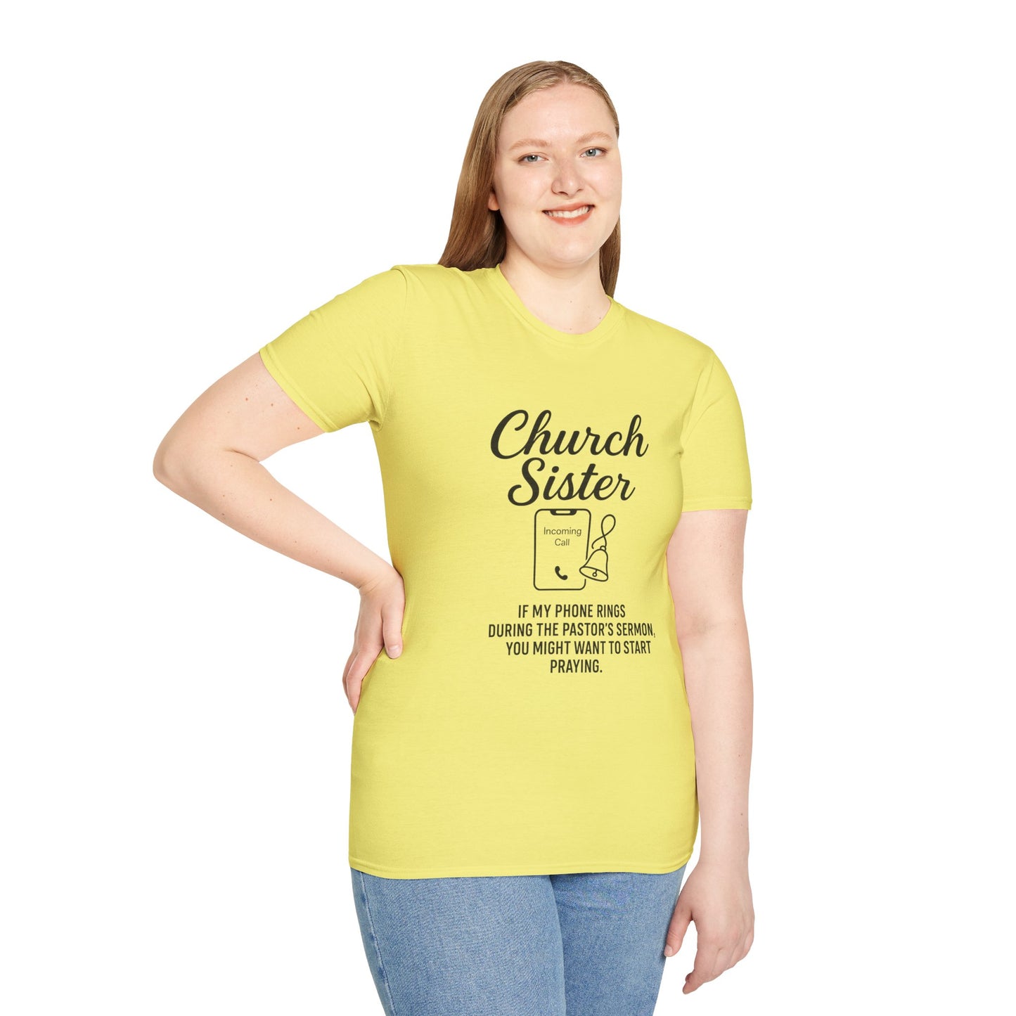 Church Sister T-Shirt | Funny Christian Tee, Church Apparel, Gifts for Churchgoers, Unisex T-Shirt, Religious Humor Shirt
