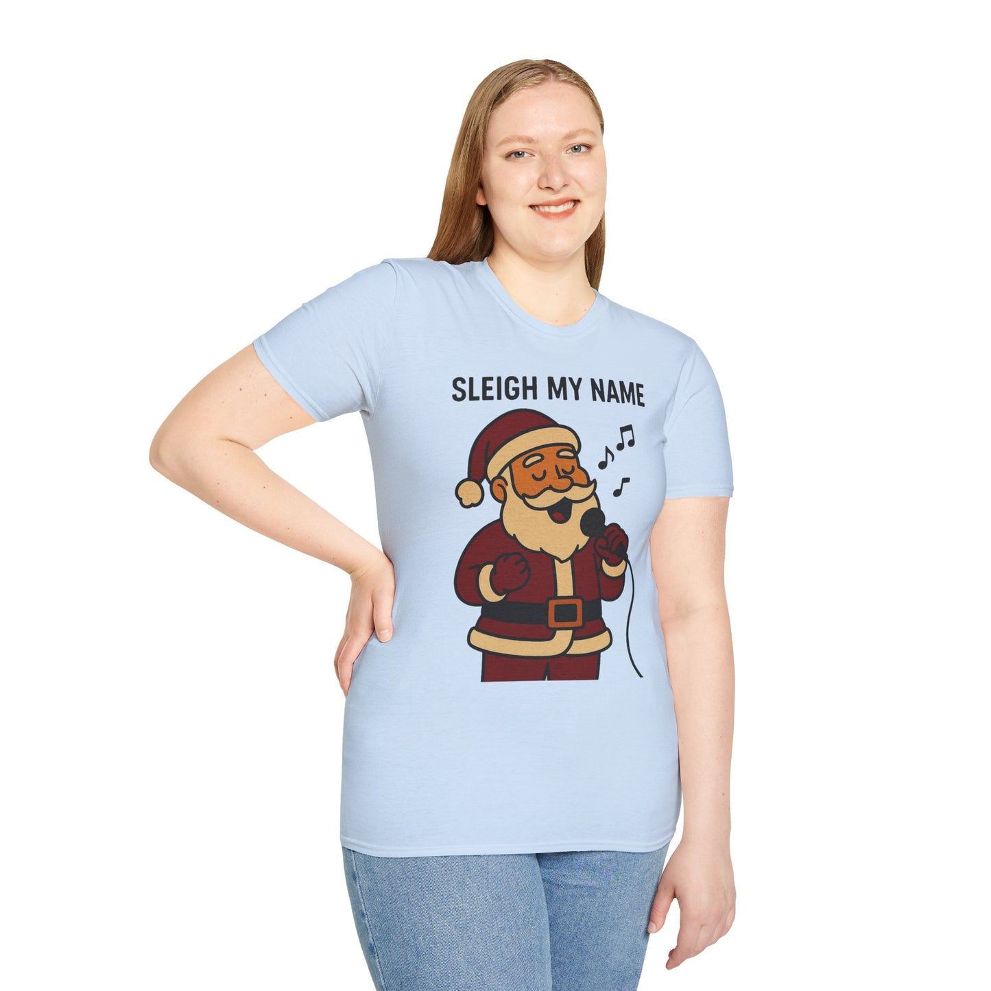 Santa Sleigh My Name Unisex T-Shirt