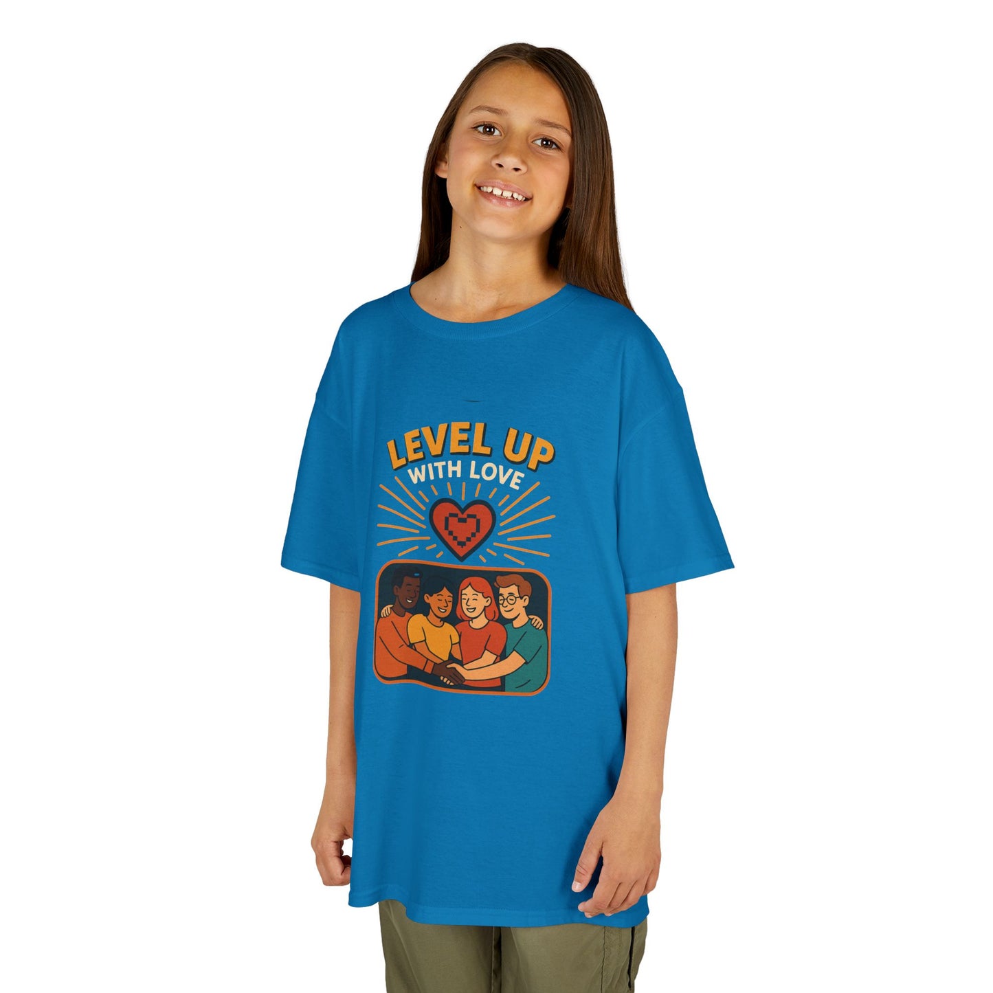 Christian Level Up Kids Tee | Fun Graphic T-Shirt for Play, Gift for Kids, Birthday Party, Family Gatherings, Casual Wear