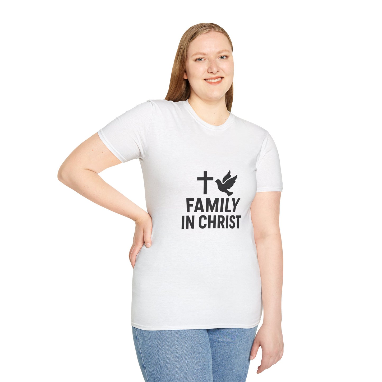 Faith-Inspired Family T-Shirt, Christian Gift, Unisex Tee for Family Events, Church Outfits, Religious Apparel