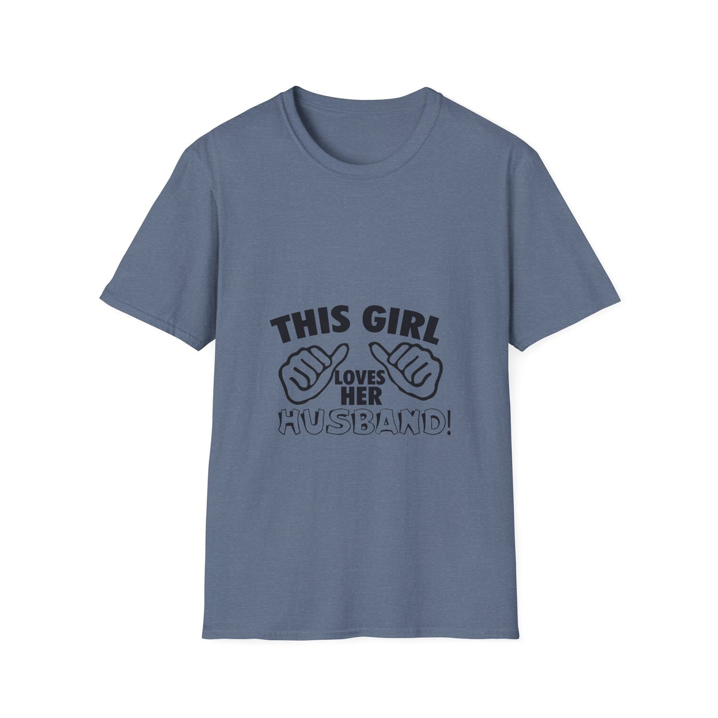 This Girl Loves Her Husbands Unisex T-Shirt - Funny Gift for Wives, Casual Wear, Family Reunion, Humorous Tee, Unique Summer Outfit