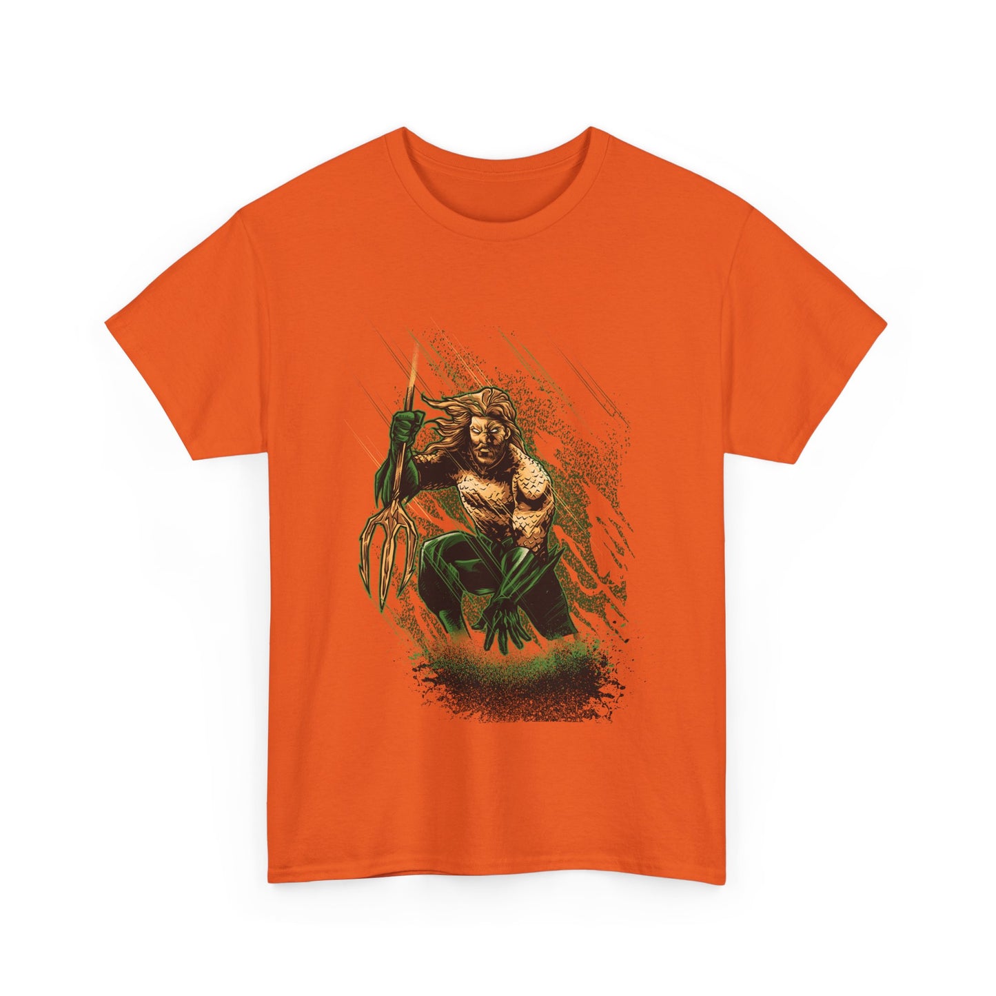Aquatic Hero Unisex Heavy Cotton Tee, Graphic Shirt, Ocean Lover Gift, Casual Wear, Gift for Him, Comic Fan Apparel