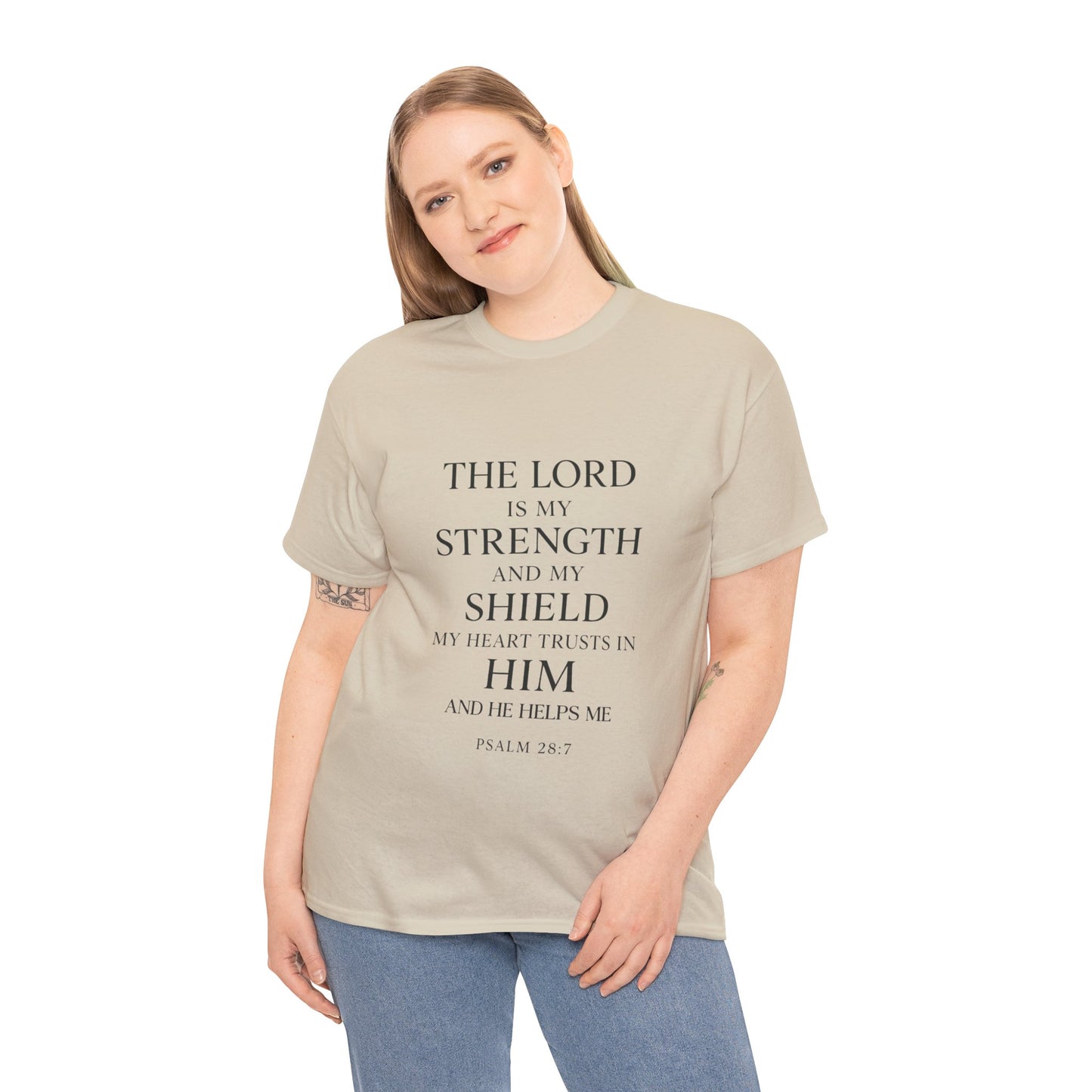 Inspirational Christian Unisex Heavy Cotton Tee | Faith Shirt, Bible Verse Tee, Spiritual Apparel, Everyday Wear, Gift for Believers