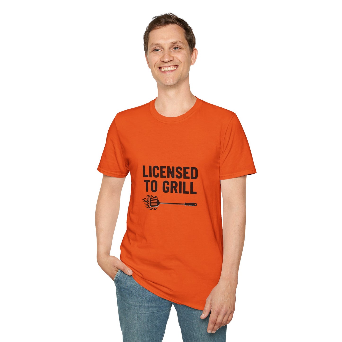 Licensed to Grill Unisex T-Shirt | Funny BBQ Apparel, Grilling Gift, Summer Cookout Top, Foodie Shirt, Outdoor Party Wear