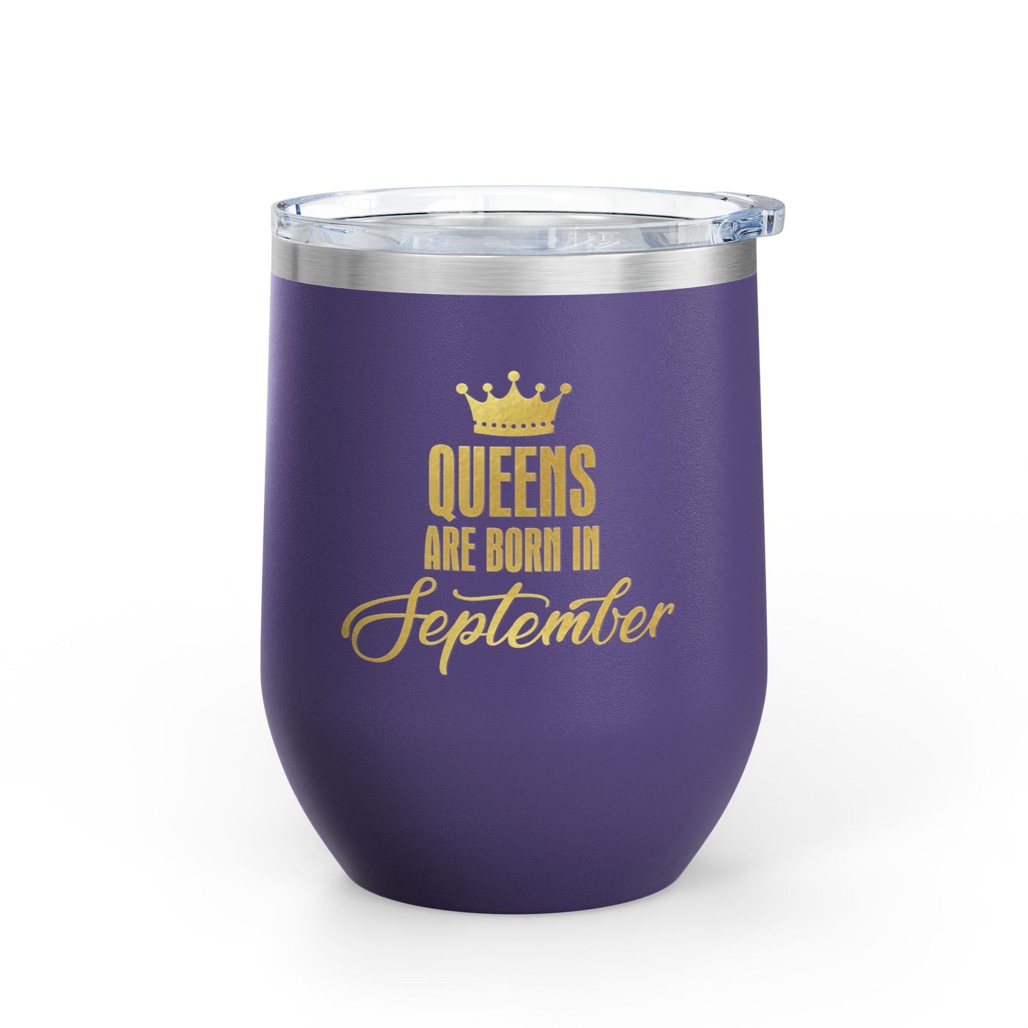 September Queens Wine Tumbler, 12oz | Birthday Gift for Her | Insulated Drinkware | Bachelorette Party Favor | Wine Lover Gift | [...]