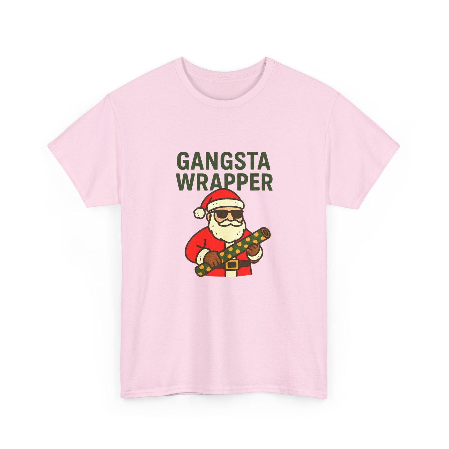 Gangsta Wrapper Unisex Cotton Tee - Fun Holiday T-Shirt for Christmas Celebrations