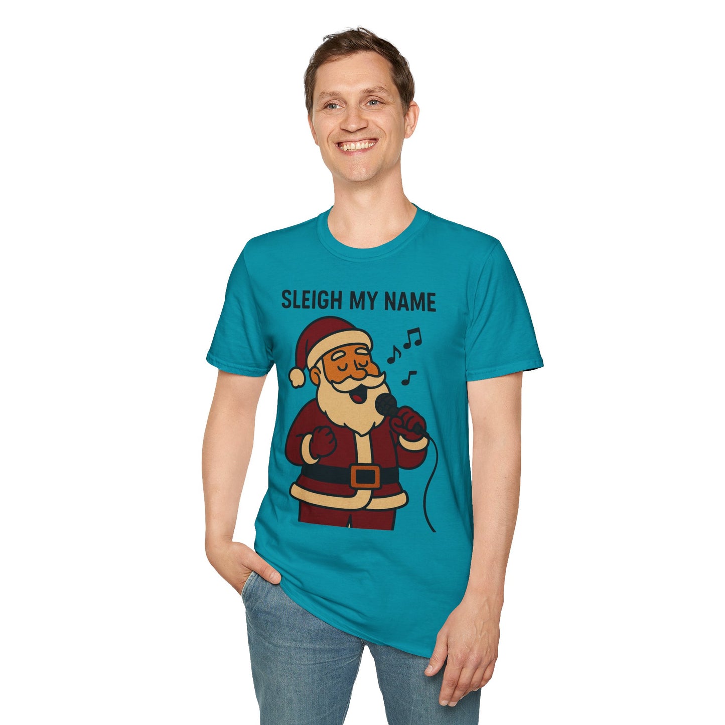 Santa Sleigh My Name Unisex T-Shirt