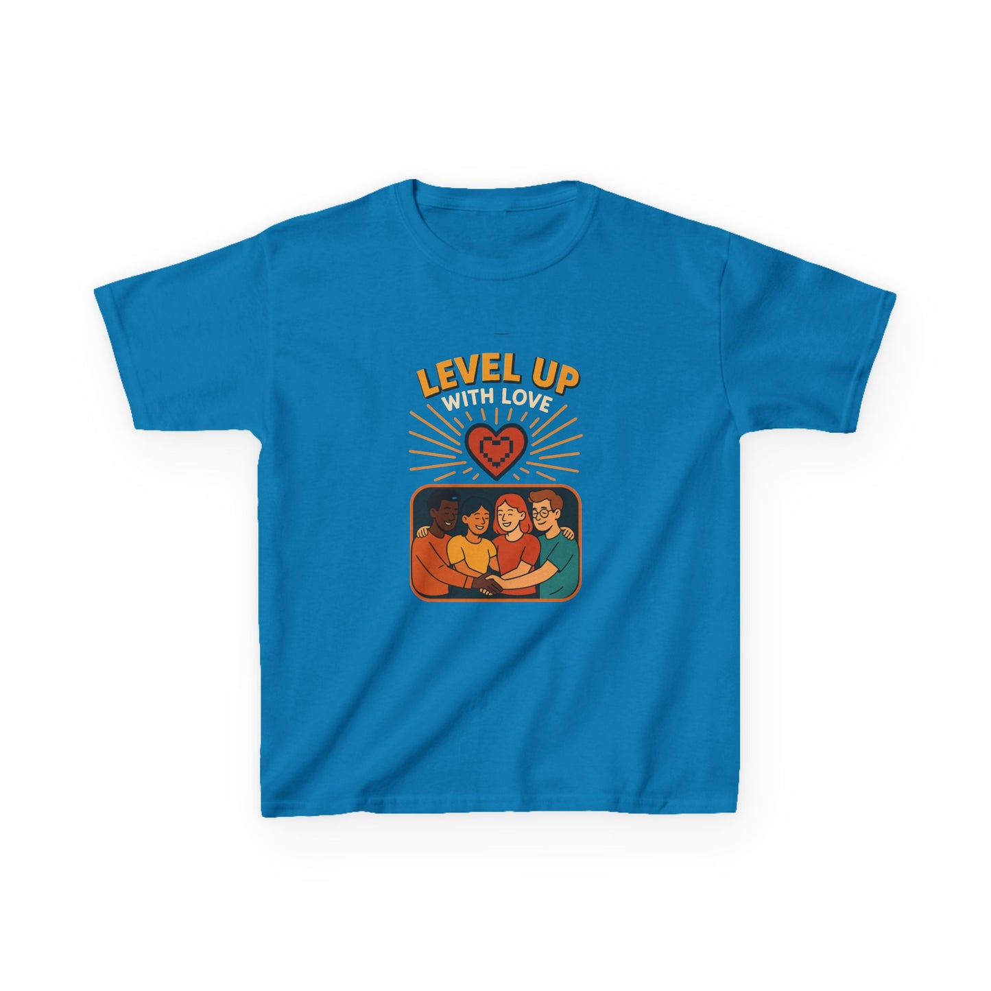 Christian Level Up Kids Tee | Fun Graphic T-Shirt for Play, Gift for Kids, Birthday Party, Family Gatherings, Casual Wear