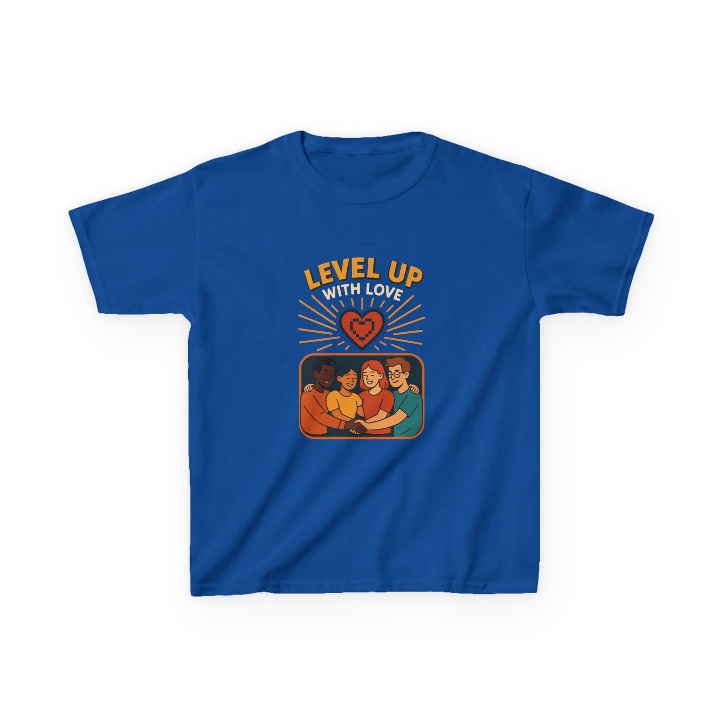Christian Level Up Kids Tee | Fun Graphic T-Shirt for Play, Gift for Kids, Birthday Party, Family Gatherings, Casual Wear
