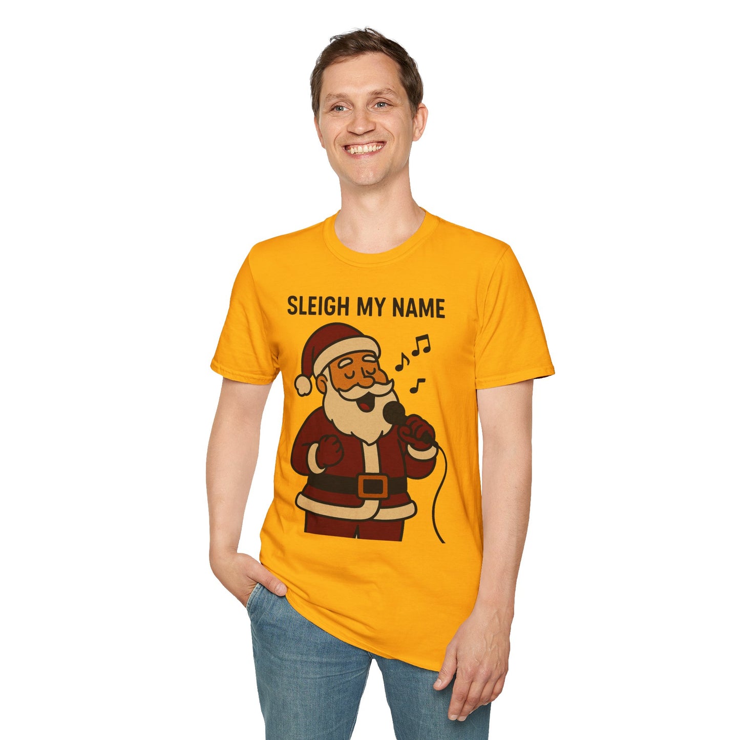 Santa Sleigh My Name Unisex T-Shirt