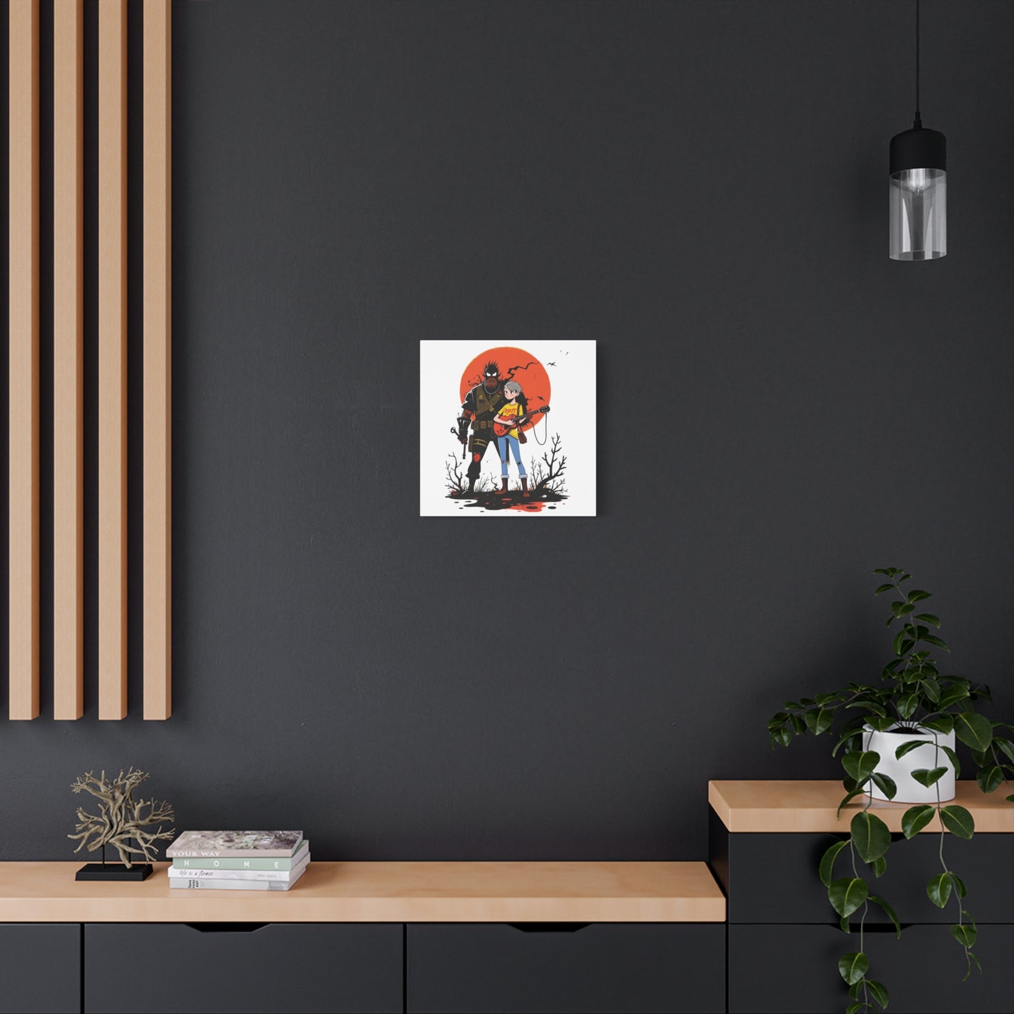 Canvas Art Print, Retro Cool Character Art, Gift for Gamers, Wall Decor for Kids Rooms, Perfect for Birthdays and Holidays