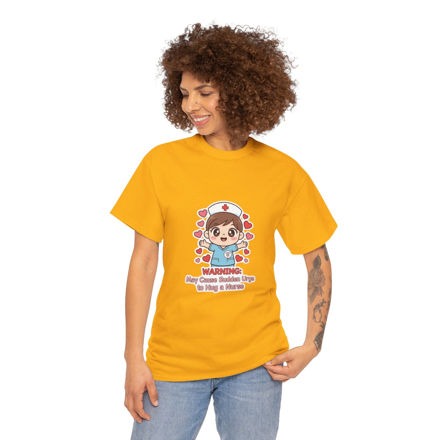 Nurse Humor Tee, Unisex Heavy Cotton Tee for Healthcare Workers, Cute Nurse Shirt, Gift for Nurses, Funny Medical Apparel, Casual T-Shirt