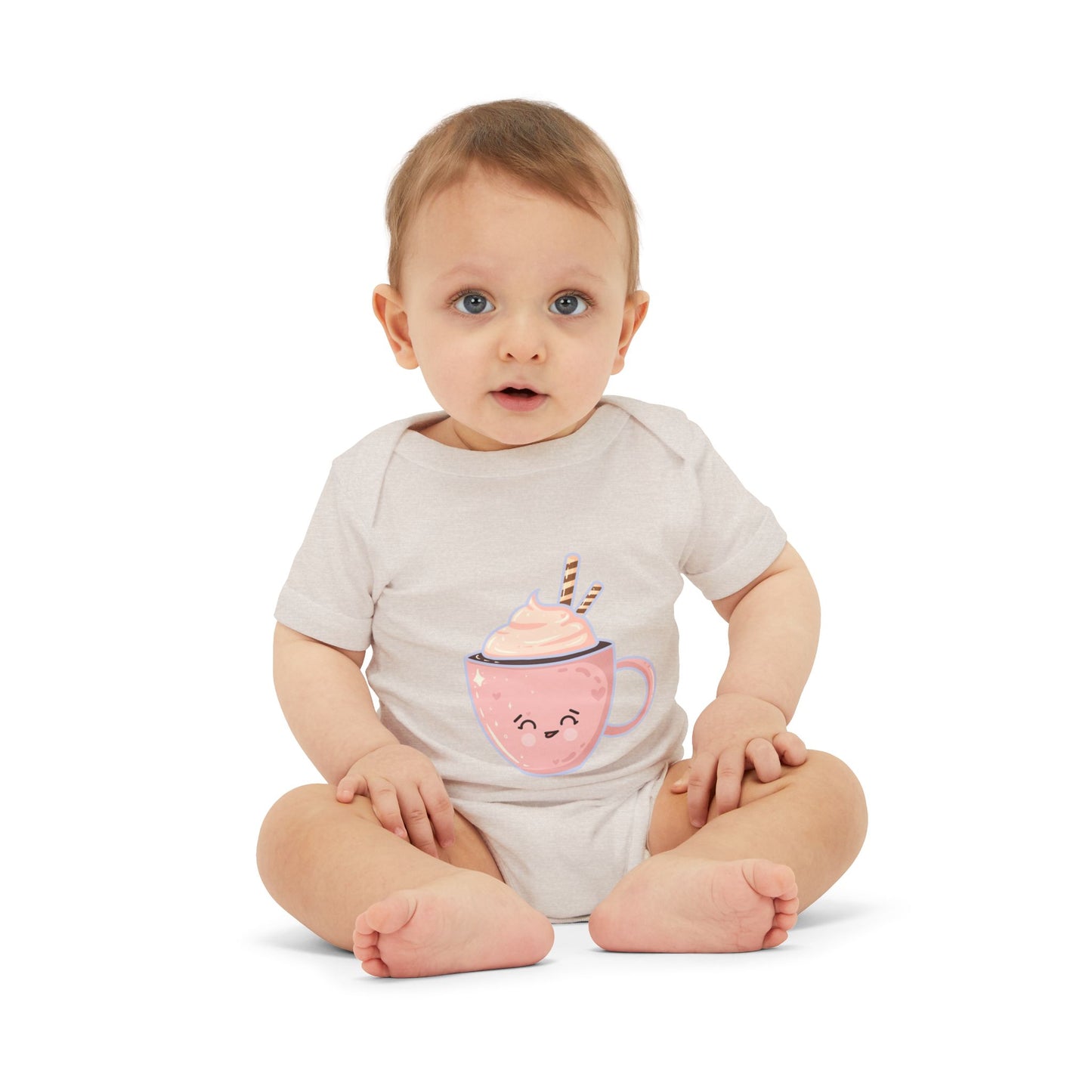 Cute Hot Chocolate Infant Onesie, Baby Shower Gift, Holiday Outfit, Newborn Clothing, Festive Baby Wear, Winter Celebration Attire