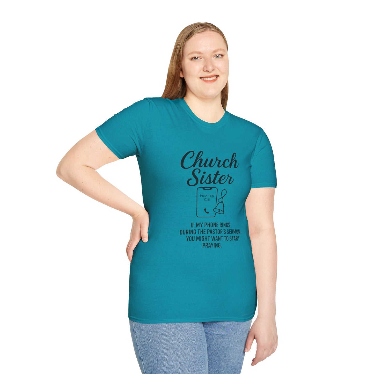 Church Sister T-Shirt | Funny Christian Tee, Church Apparel, Gifts for Churchgoers, Unisex T-Shirt, Religious Humor Shirt