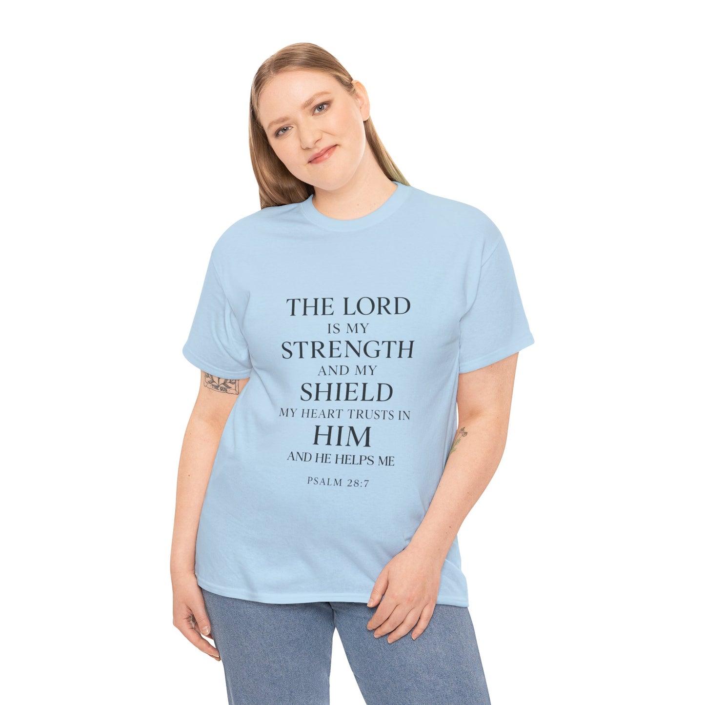 Inspirational Christian Unisex Heavy Cotton Tee | Faith Shirt, Bible Verse Tee, Spiritual Apparel, Everyday Wear, Gift for Believers