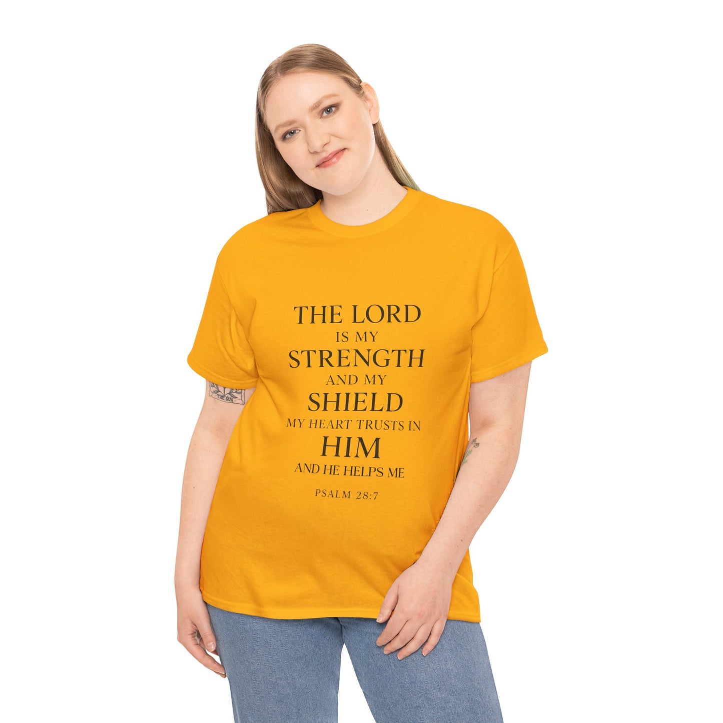 Inspirational Christian Unisex Heavy Cotton Tee | Faith Shirt, Bible Verse Tee, Spiritual Apparel, Everyday Wear, Gift for Believers
