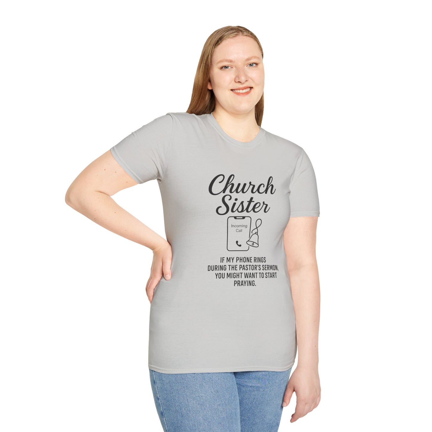 Church Sister T-Shirt | Funny Christian Tee, Church Apparel, Gifts for Churchgoers, Unisex T-Shirt, Religious Humor Shirt