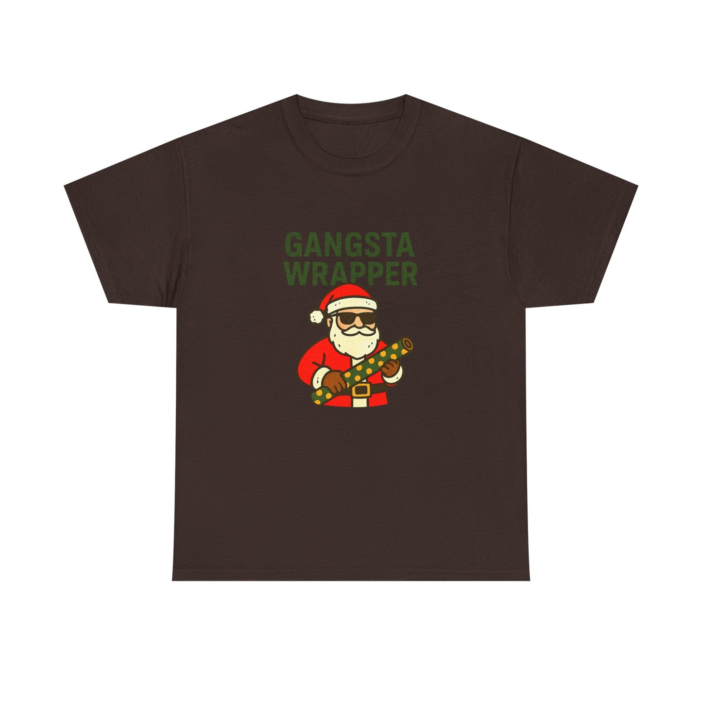 Gangsta Wrapper Unisex Cotton Tee - Fun Holiday T-Shirt for Christmas Celebrations