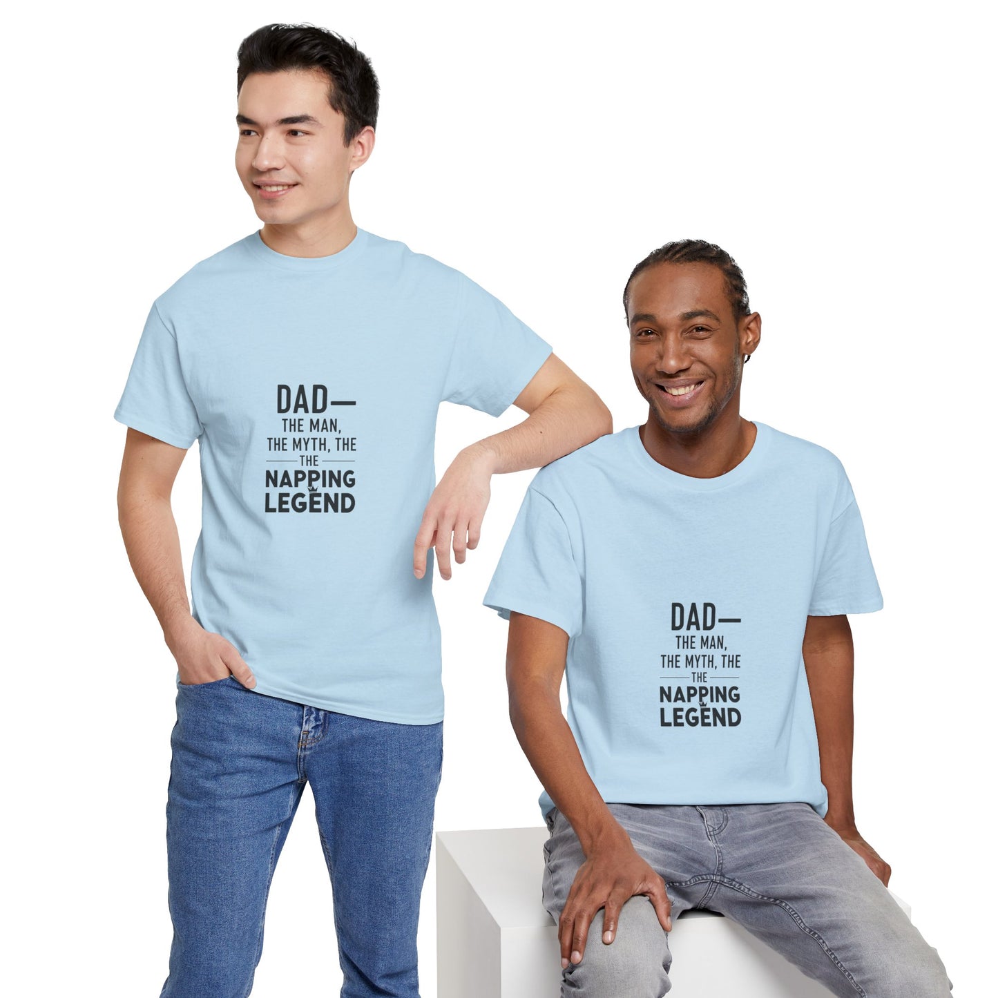 Dad Napping Legend Tee, Father's Day Gift, Funny T-Shirt, Unisex Cotton Tee, Gift for Dad, Cool Dad Shirt, Personalized Father's Day Apparel