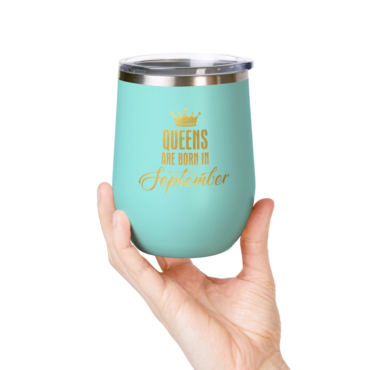 September Queens Wine Tumbler, 12oz | Birthday Gift for Her | Insulated Drinkware | Bachelorette Party Favor | Wine Lover Gift | [...]