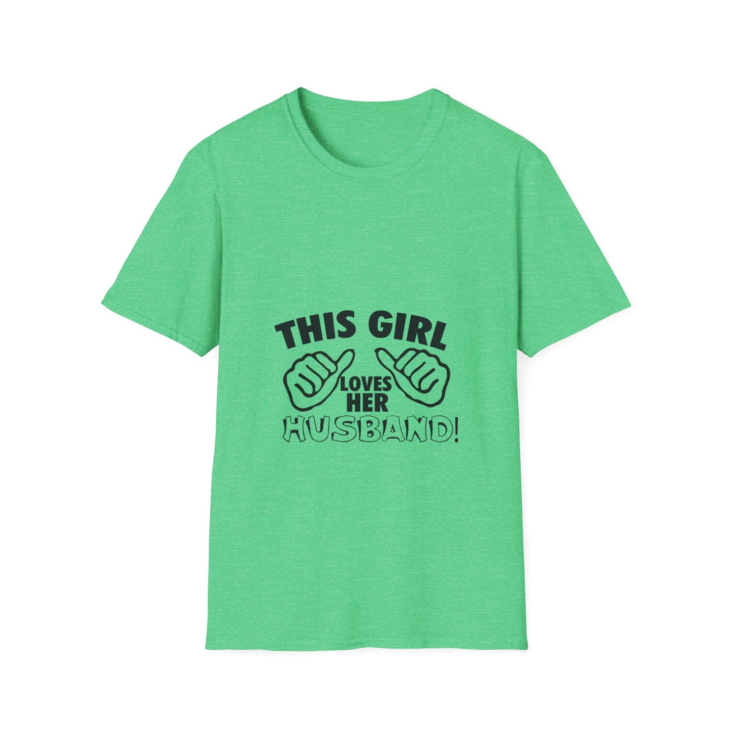 This Girl Loves Her Husbands Unisex T-Shirt - Funny Gift for Wives, Casual Wear, Family Reunion, Humorous Tee, Unique Summer Outfit