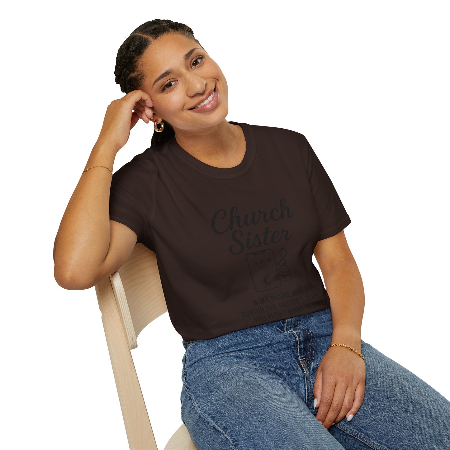Church Sister T-Shirt | Funny Christian Tee, Church Apparel, Gifts for Churchgoers, Unisex T-Shirt, Religious Humor Shirt