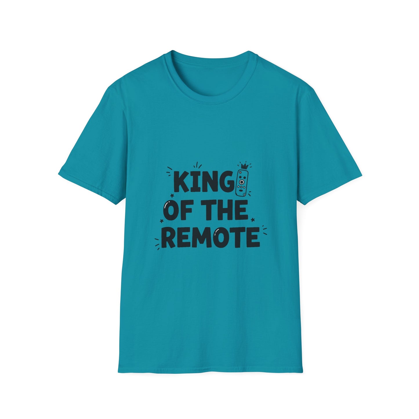 Funny King of the Remote Unisex T-Shirt | Gift for Dads, TV Lovers, Birthday Celebration, Relaxed Fit, Casual Wear
