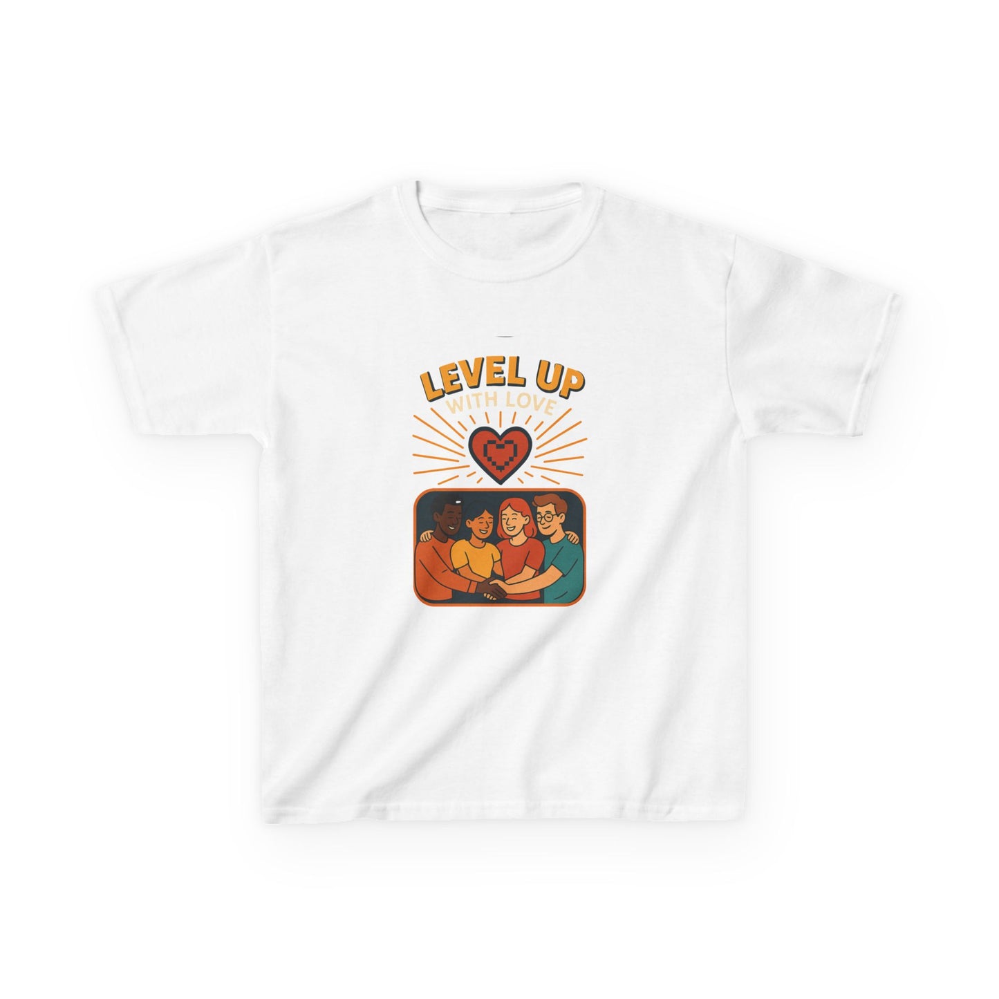 Christian Level Up Kids Tee | Fun Graphic T-Shirt for Play, Gift for Kids, Birthday Party, Family Gatherings, Casual Wear