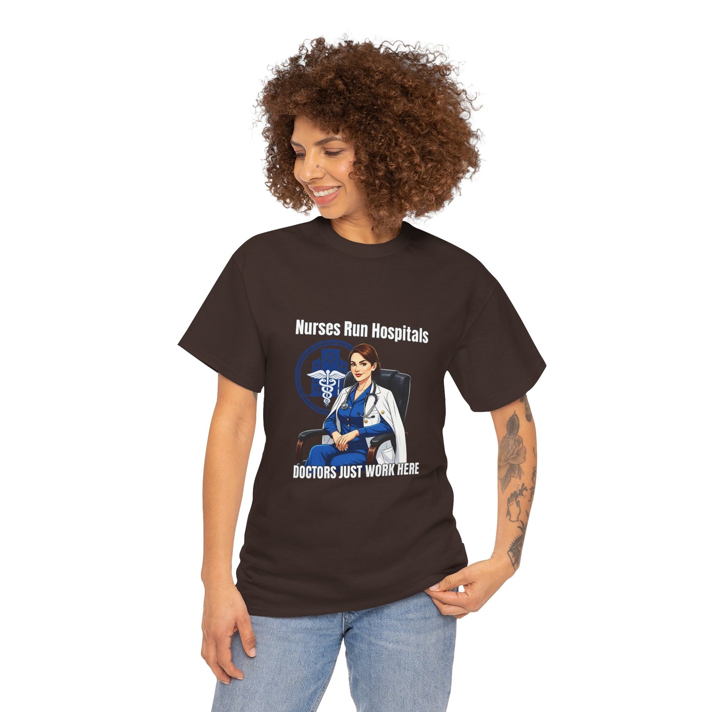 Nurse Appreciation Tee, Unisex Heavy Cotton Tee, Gifts for Nurses, Hospital Staff Shirt, Nurse's Day Celebration Tee, Medical Humor Apparel