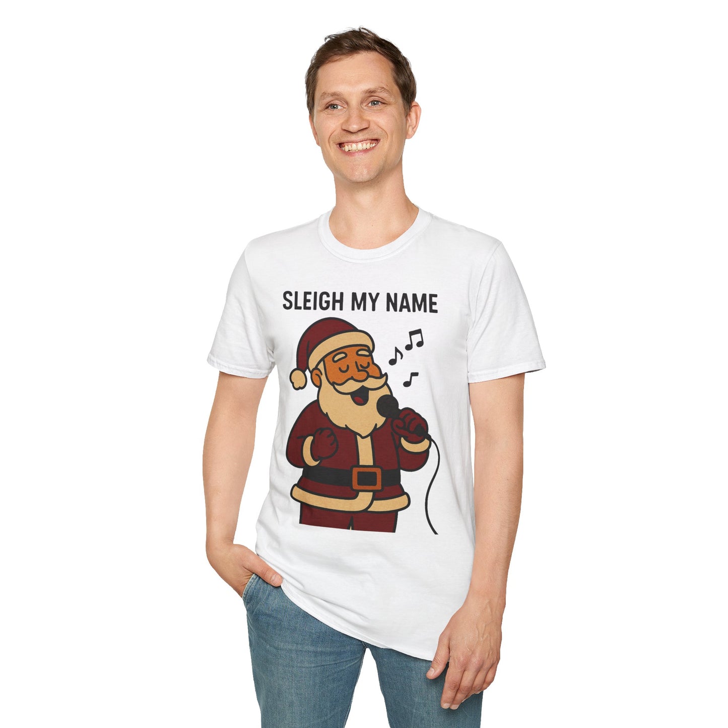 Santa Sleigh My Name Unisex T-Shirt