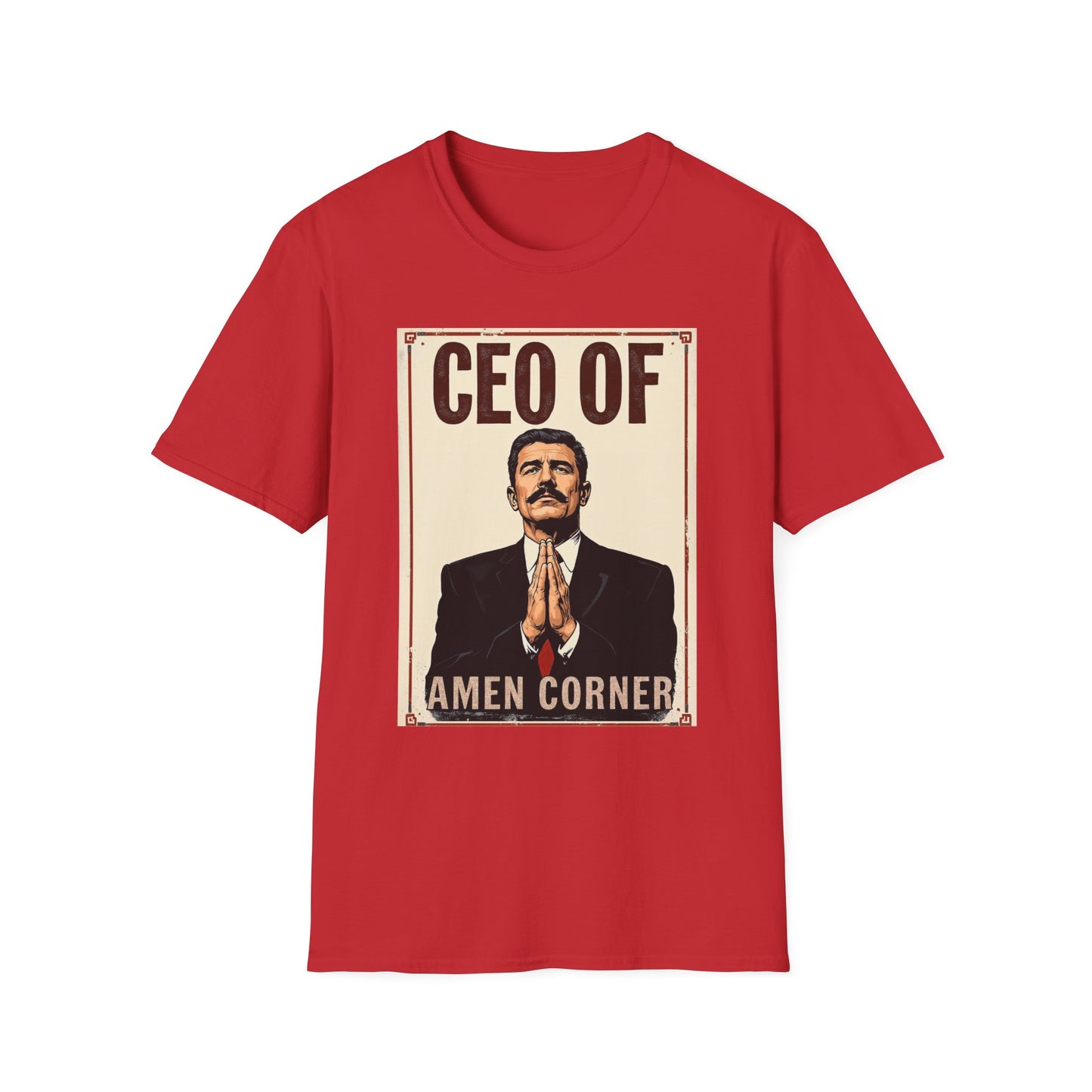CEO of Amen Corner Unisex T-Shirt, Funny Gift for Men, Graphic Tee, Casual Wear, Unique Humor Shirt