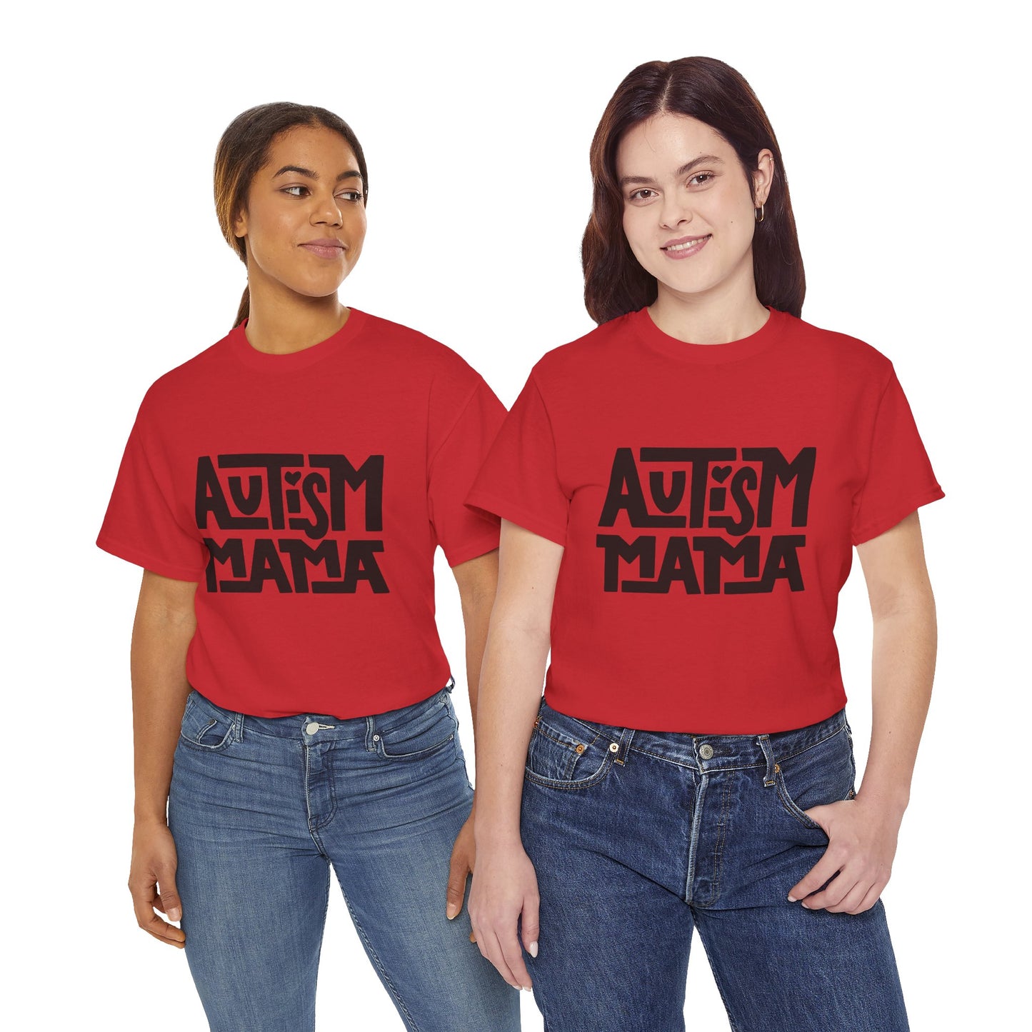 Autism Mama Heavy Cotton Tee | Supportive Unisex Shirt, Meaningful Gift for Autism Awareness, Casual Wear, Everyday Comfort, Gift for Moms