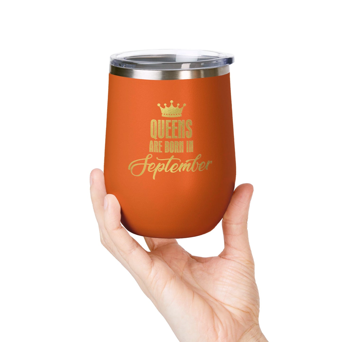 September Queens Wine Tumbler, 12oz | Birthday Gift for Her | Insulated Drinkware | Bachelorette Party Favor | Wine Lover Gift | [...]