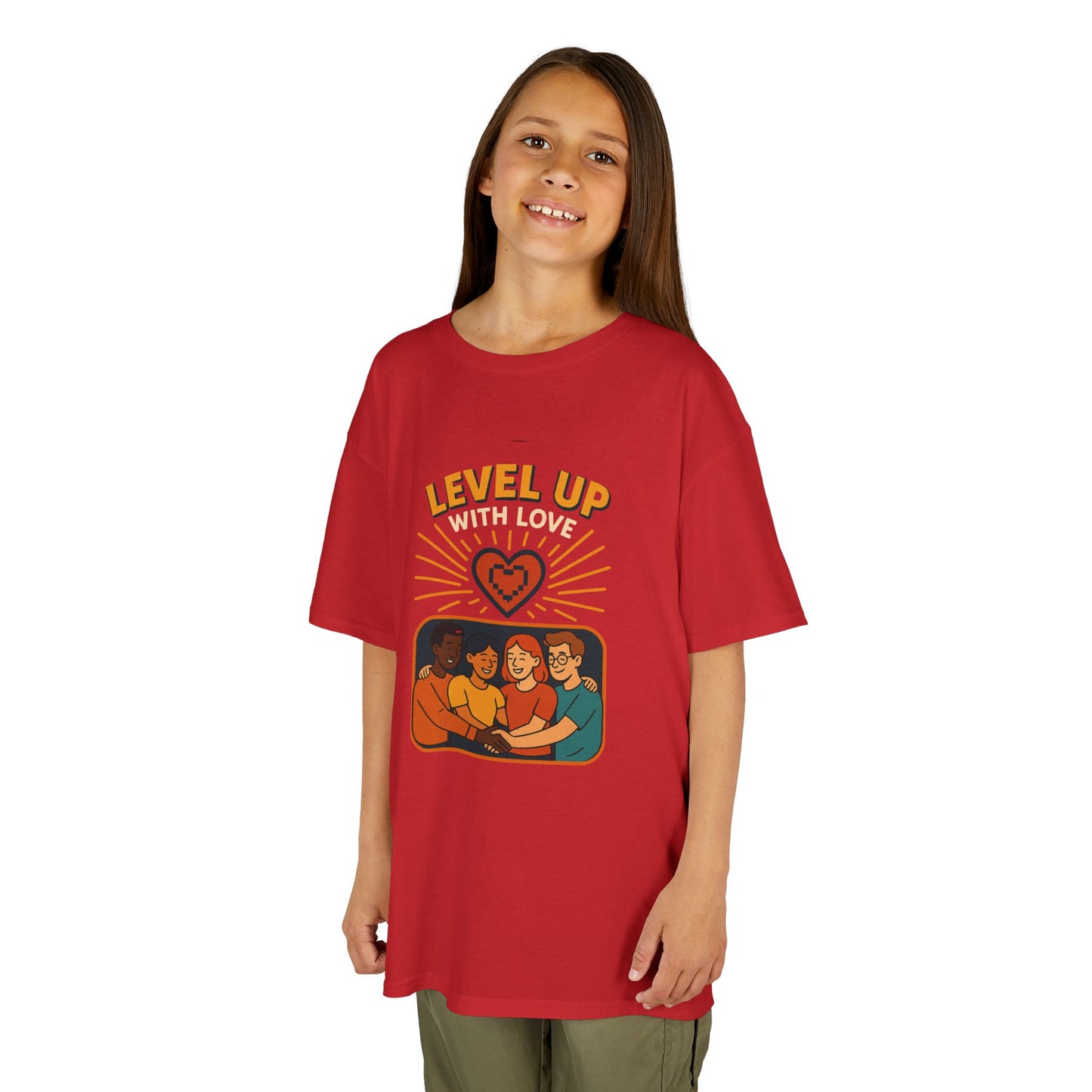 Christian Level Up Kids Tee | Fun Graphic T-Shirt for Play, Gift for Kids, Birthday Party, Family Gatherings, Casual Wear