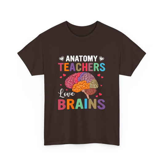 Anatomy Teacher Tee, Unisex Heavy Cotton Shirt, Funny Teacher Gift, Science Teacher Apparel, Classroom Humor Top, Brain Design T-shirt
