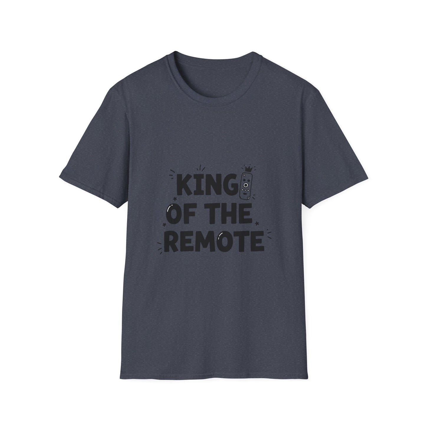 Funny King of the Remote Unisex T-Shirt | Gift for Dads, TV Lovers, Birthday Celebration, Relaxed Fit, Casual Wear