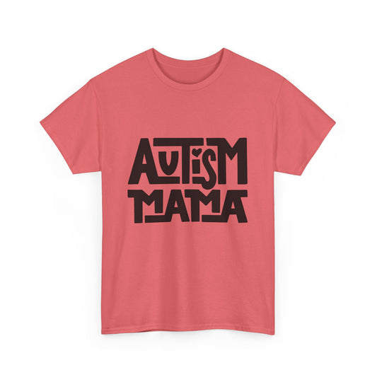 Autism Mama Heavy Cotton Tee | Supportive Unisex Shirt, Meaningful Gift for Autism Awareness, Casual Wear, Everyday Comfort, Gift for Moms
