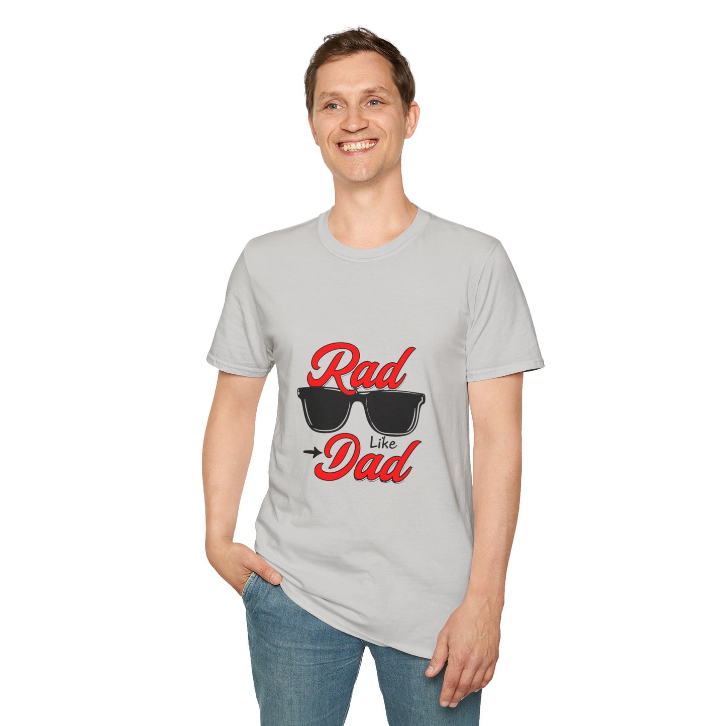 Rad Like Dad Unisex Softstyle T-Shirt, Father's Day Gift, Casual Wear, Gift for Dad, Trendy T-Shirt, Summer Fashion