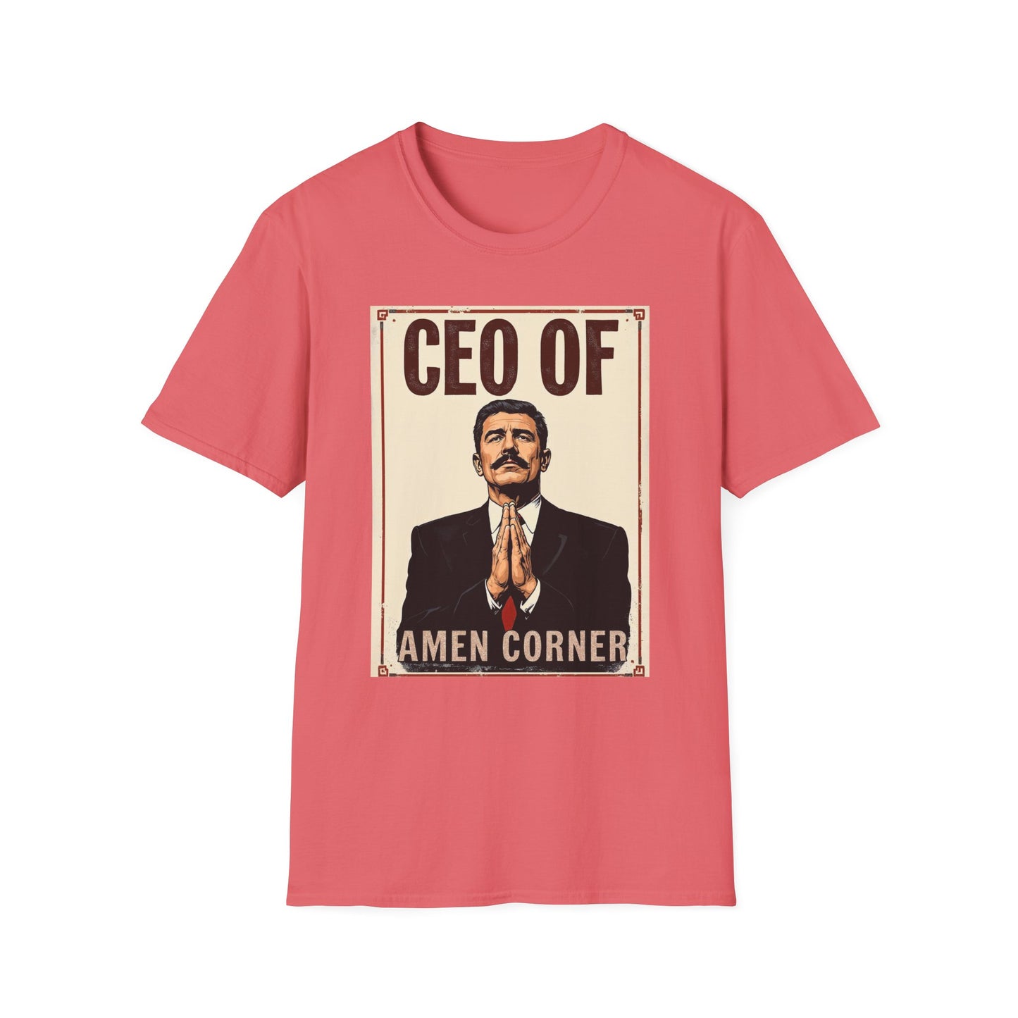 CEO of Amen Corner Unisex T-Shirt, Funny Gift for Men, Graphic Tee, Casual Wear, Unique Humor Shirt