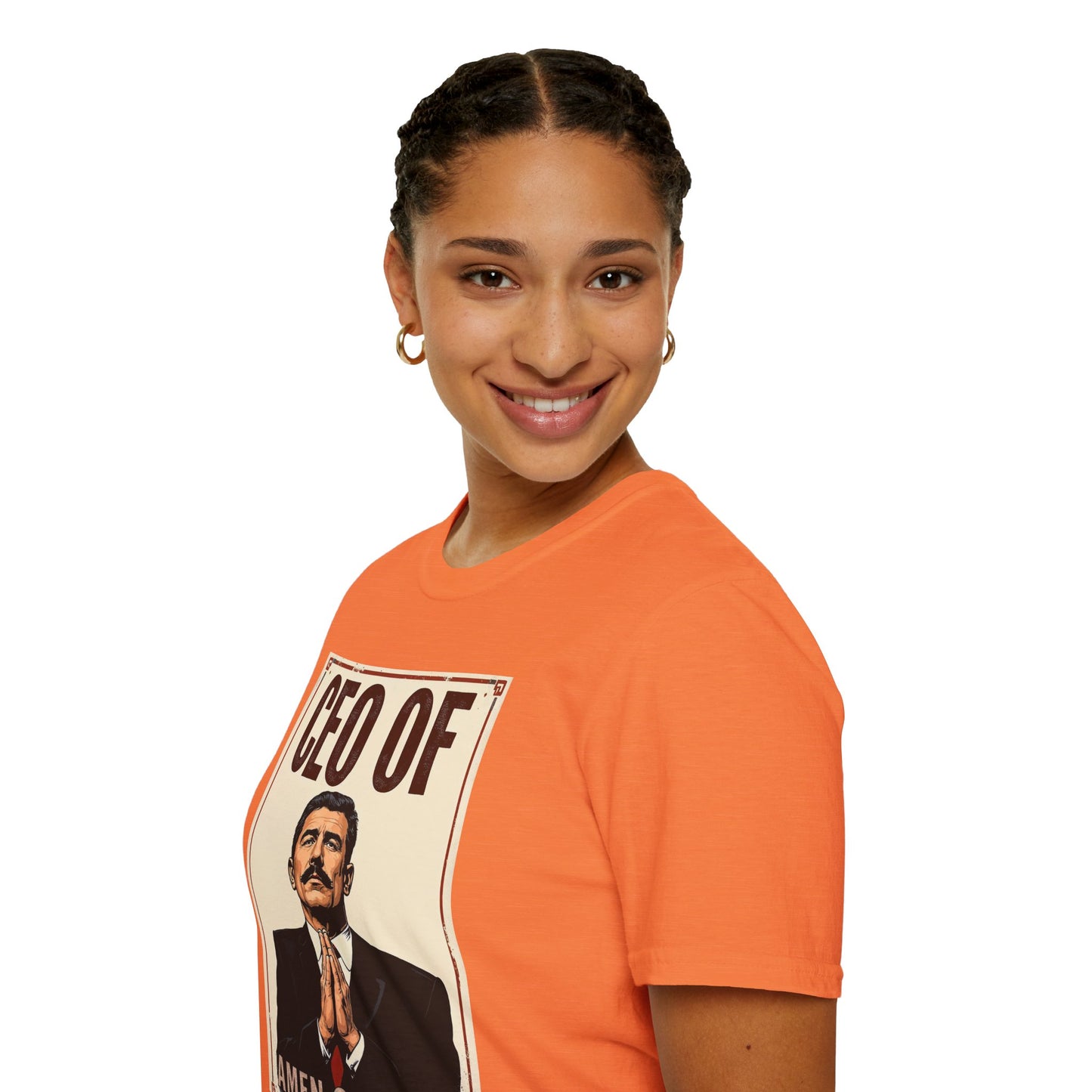 CEO of Amen Corner Unisex T-Shirt, Funny Gift for Men, Graphic Tee, Casual Wear, Unique Humor Shirt