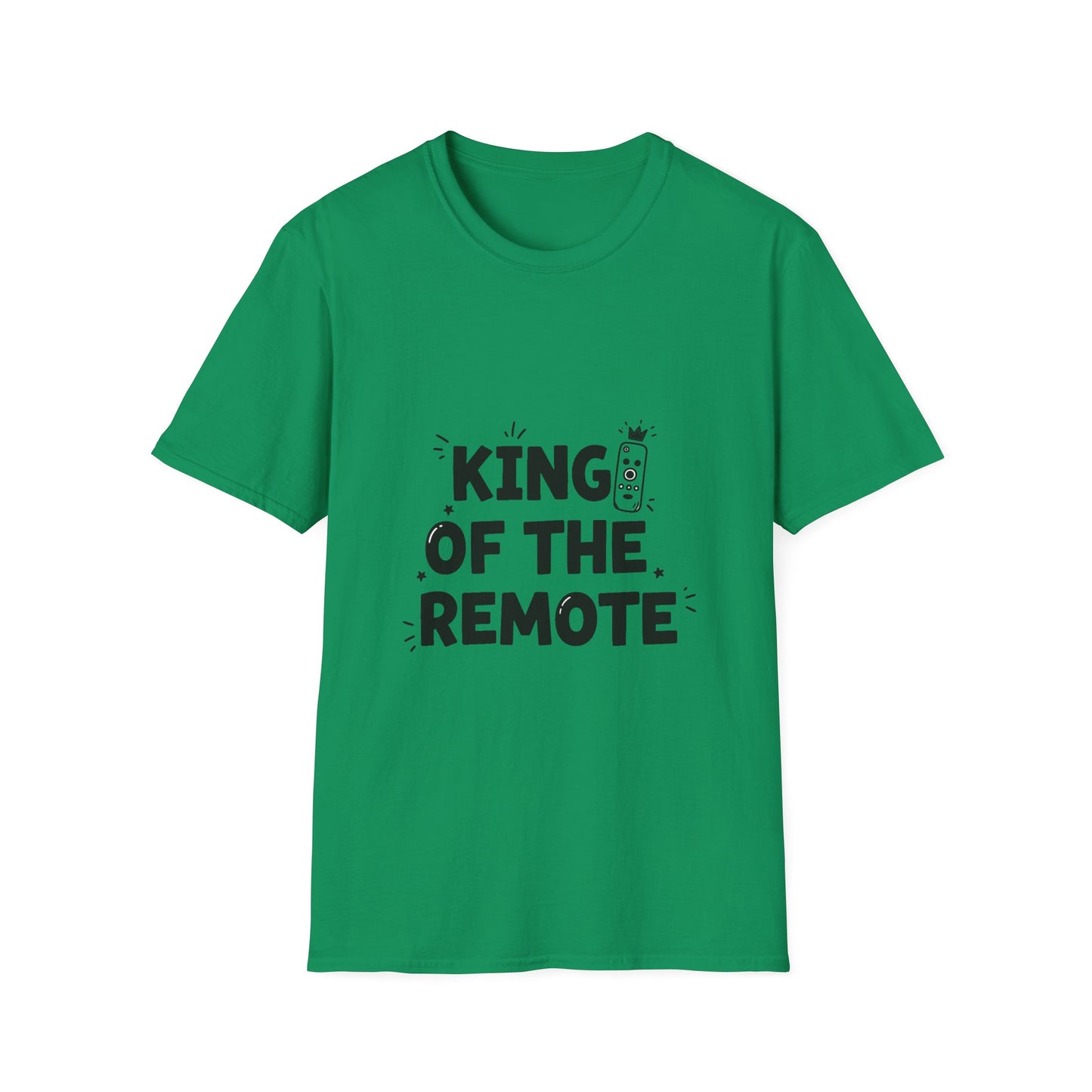Funny King of the Remote Unisex T-Shirt | Gift for Dads, TV Lovers, Birthday Celebration, Relaxed Fit, Casual Wear
