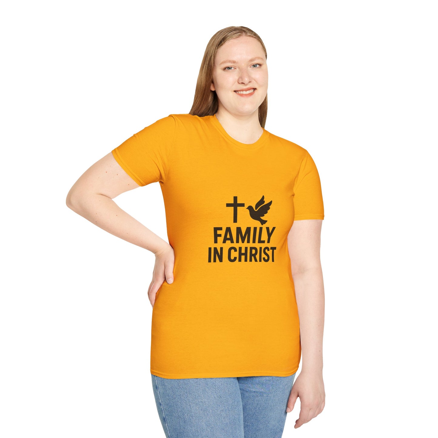 Faith-Inspired Family T-Shirt, Christian Gift, Unisex Tee for Family Events, Church Outfits, Religious Apparel