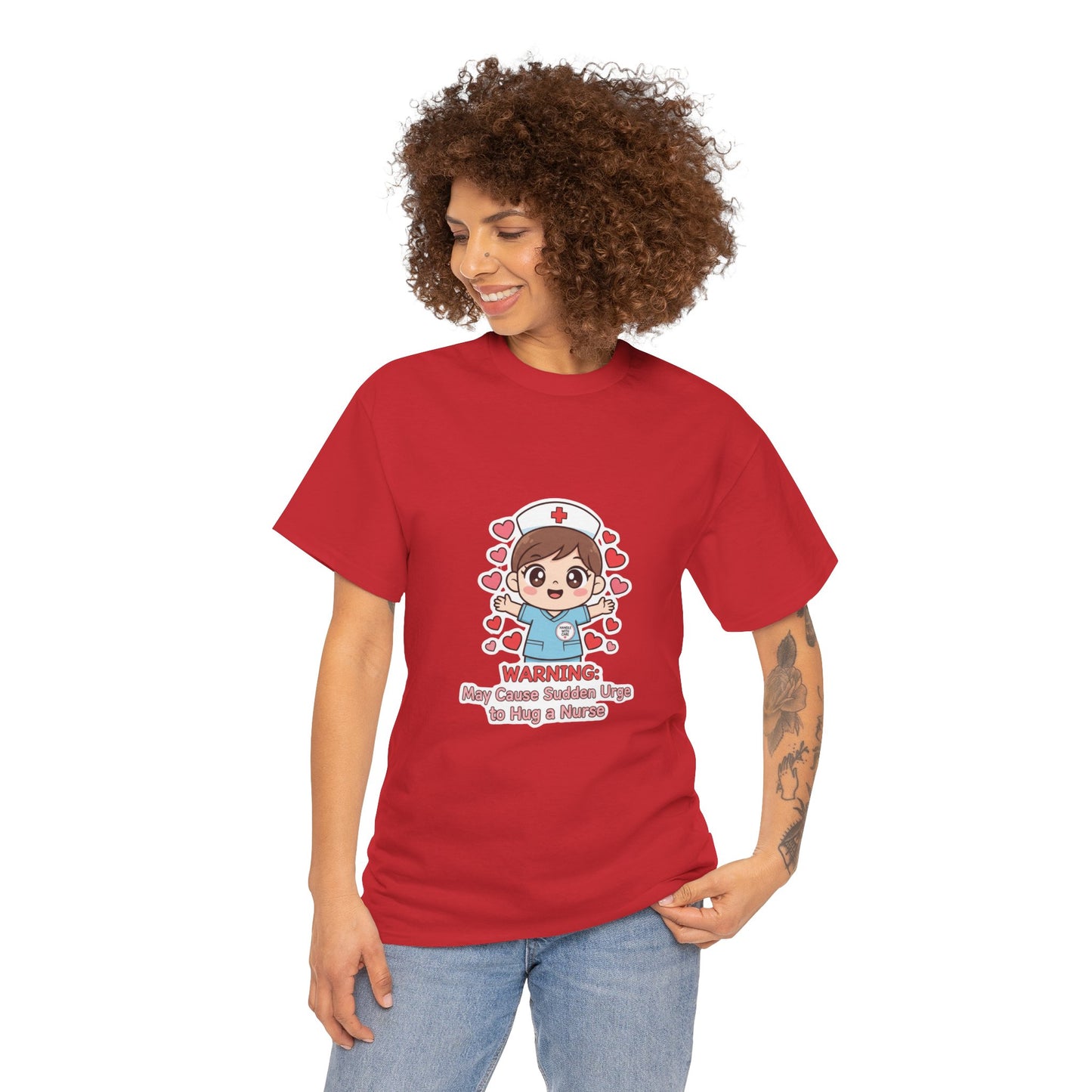 Nurse Humor Tee, Unisex Heavy Cotton Tee for Healthcare Workers, Cute Nurse Shirt, Gift for Nurses, Funny Medical Apparel, Casual T-Shirt
