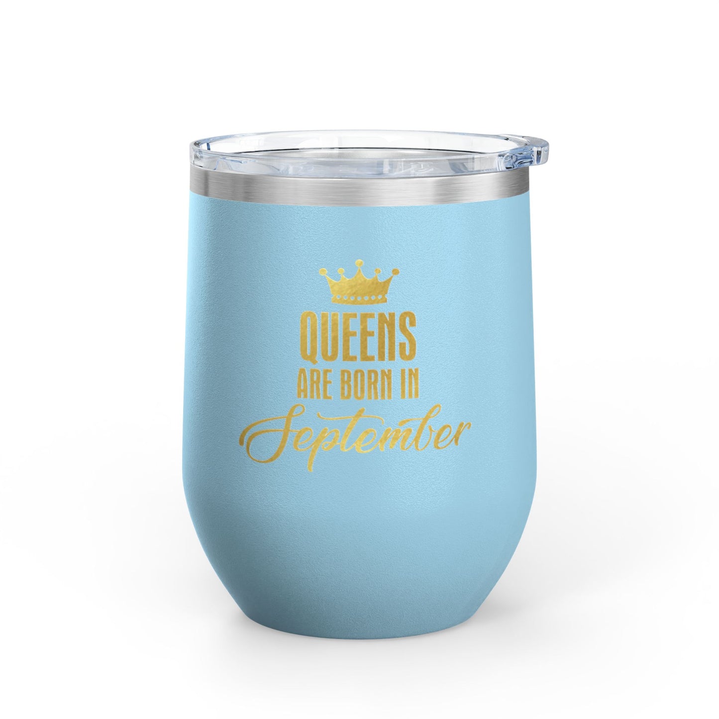 September Queens Wine Tumbler, 12oz | Birthday Gift for Her | Insulated Drinkware | Bachelorette Party Favor | Wine Lover Gift | [...]