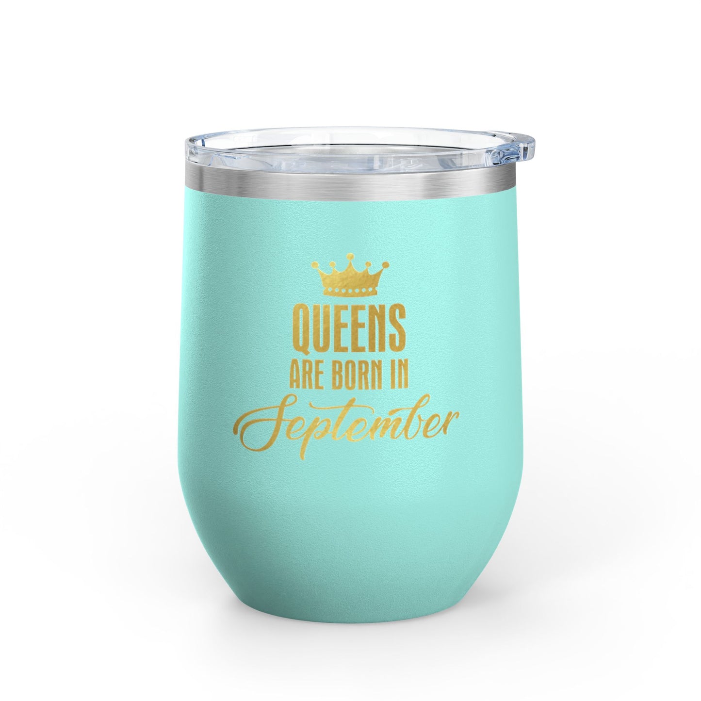 September Queens Wine Tumbler, 12oz | Birthday Gift for Her | Insulated Drinkware | Bachelorette Party Favor | Wine Lover Gift | [...]