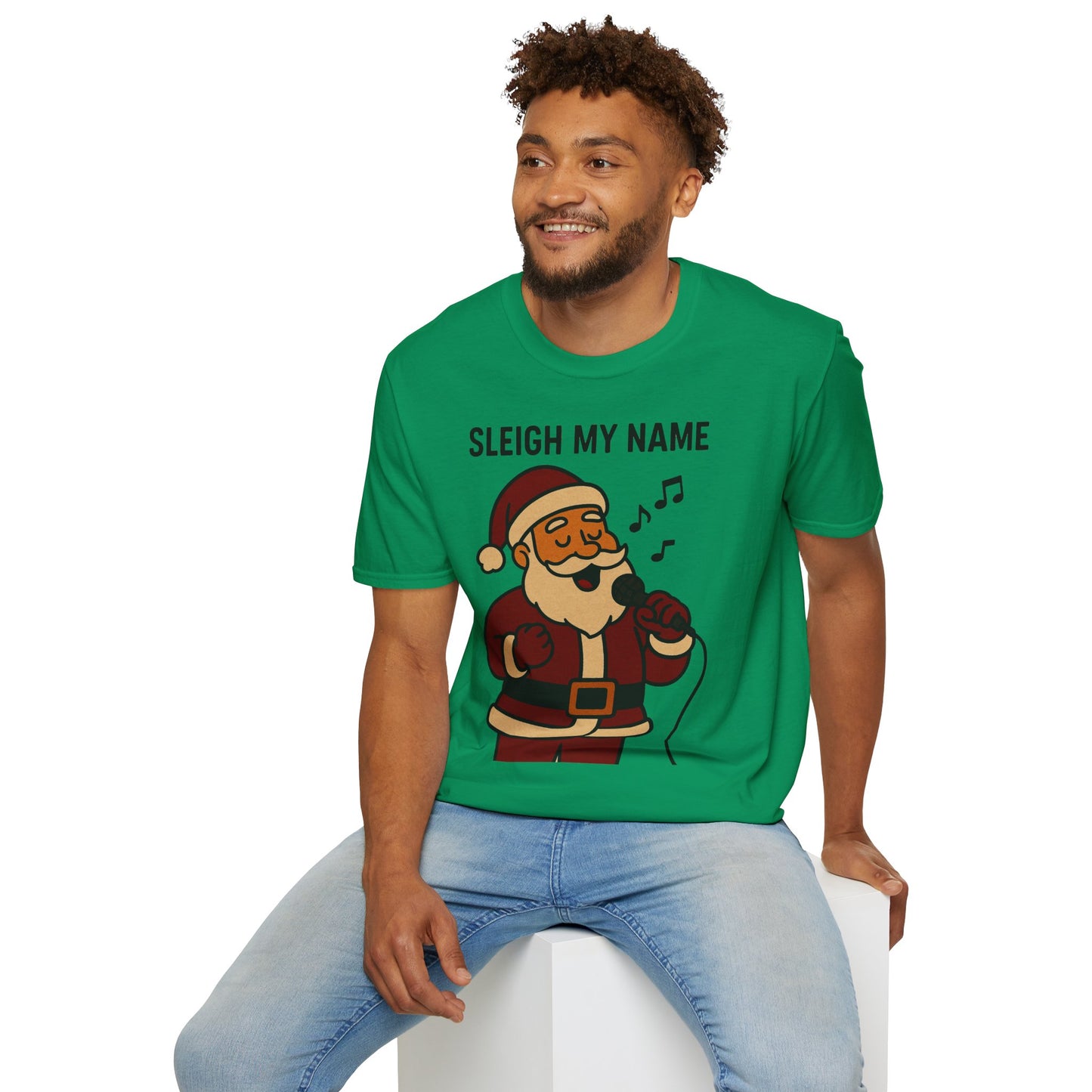 Santa Sleigh My Name Unisex T-Shirt