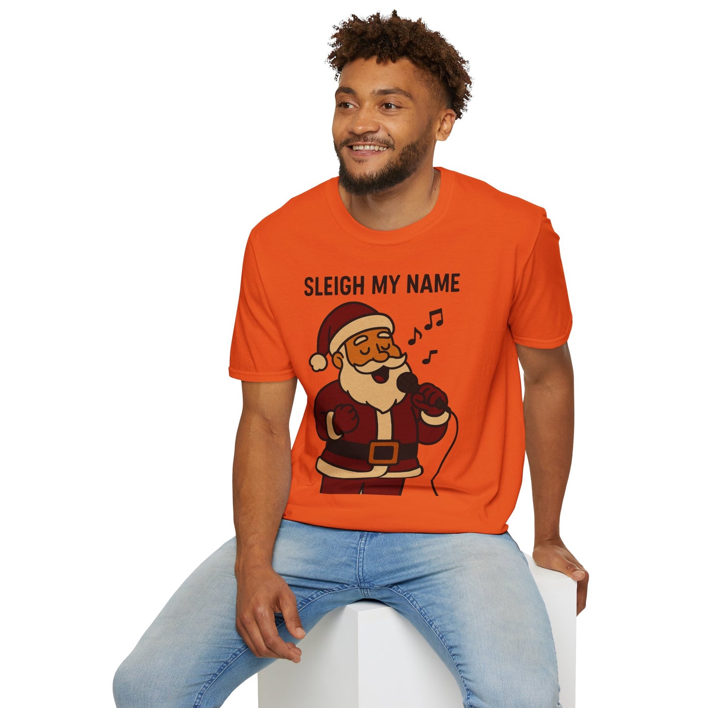 Santa Sleigh My Name Unisex T-Shirt